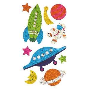   Sparkle Stickers (SPACE) 14.5 ft Roll   50 Repeats Toys & Games