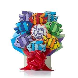 Youre a (Reel) Catch Cookie Bouquet, 12 Grocery & Gourmet Food