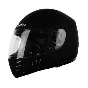    Vega Trak Jr. Flat Black Large Full Face Karting Helmet Automotive