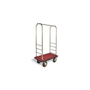 Foodservice & Hospitality 2033BK 030 RED   Bellman Cart w/ Red Carpet 