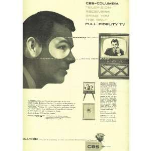  CBS  Columbis 1953 ad full fidelity tv 179.00 ad 