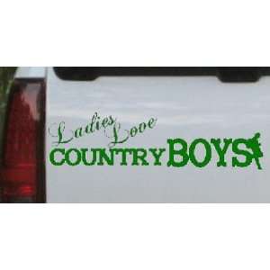 Ladies Love Country Boys Country Car Window Wall Laptop Decal Sticker 