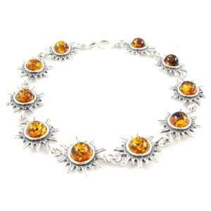  Bracelet silver Soleil amber. Jewelry