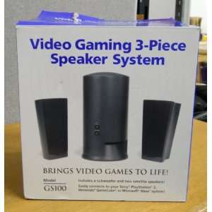  Video Gaming 3 Piece Speaker System Model GS100 