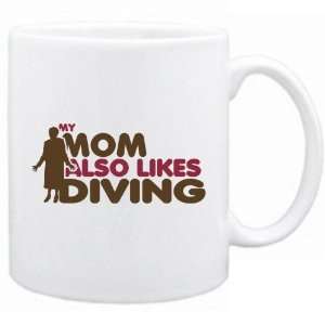  New  My Mom Also Likes Diving  Mug Sports