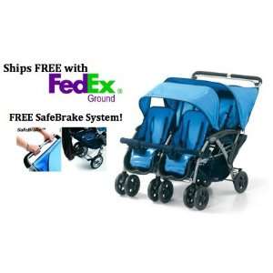   Passenger Dual Canopy Folding Stroller   FREE  Baby