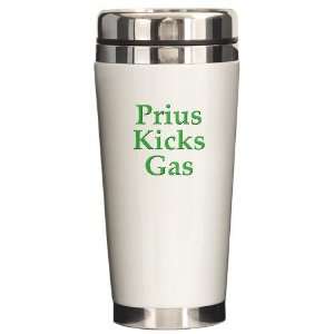  Prius Kicks Gas Earth Ceramic Travel Mug by  