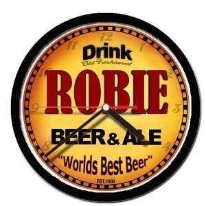  ROBIE beer and ale cerveza wall clock 