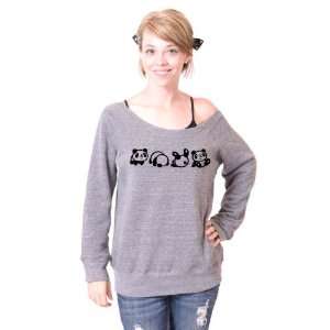  Roly Panda Slouchy Wide Neck Sweater 