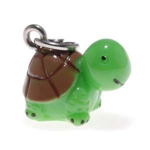  Roly Polys 3 D Hand Painted Resin Turtle Charm, Qty 1 