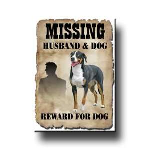   Mountain Dog Husband Missing Reward Fridge Magnet 