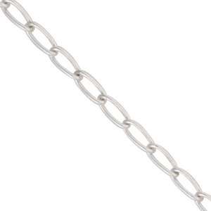   20 / 51cm Curb Long Chain in Sterling Silver (width 4.01mm) Jewelry