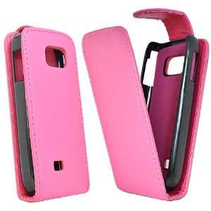 com Mobile Palace  Pink premium leather quality case for nokia c2 02 