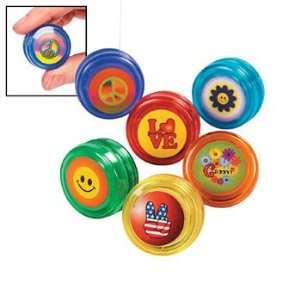   60s Designs Mini Yo Yos   Games & Activities & Yo Yos Toys & Games