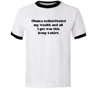  Obama Lousy T Shirt Custom Unisex Anvil Ringer T Shirt 