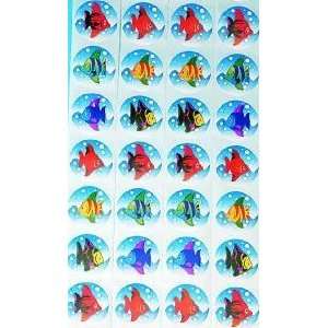  1 1/2 Fish Stickers (100/ROLL) Toys & Games