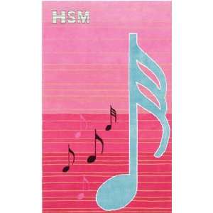   High School Musical 1 12505 Pink/blue 4.7X7.7 Area Rug