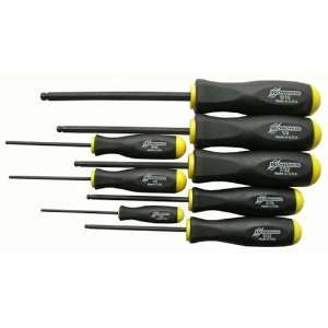 Bondhus 10633 Set of 8 Balldriver Screwdrivers, ProGuard Finish, sizes 