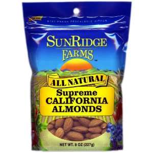 Suprems Grade California Almonds 12/8 oz. bags  Grocery 