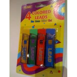  New Pack of 4 Colored Mechanical Leads Refills 1.3 mm Blue 