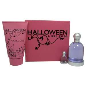  HALLOWEEN Perfume. 3 PC. GIFT SET ( EAU DE TOILETTE SPRAY 