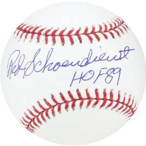 Red Schoendienst St. Louis Cardinals Baseball with Inscription HOF 89 