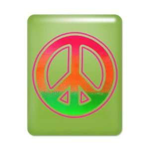  iPad Case Key Lime Neon Peace Symbol 