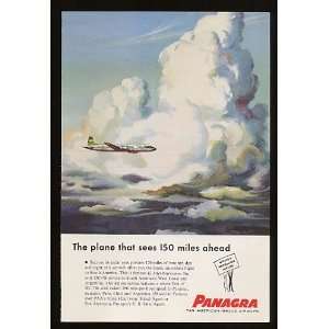   Am Panagra DC 7B Sees 150 Miles Ahead Print Ad (10728)
