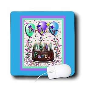   10th Birthday Party Invitation Chocolate Cake   Mouse Pads