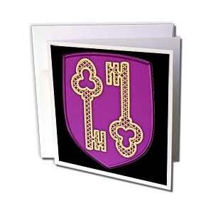  Lee Hiller Designs Heraldic Symbols   Keys   Gold Keys on 