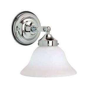 LS 11771PS/FRO 1 LITE WALL LAMP, PS W/FROST GLASS SHADE, 60W/A TYPE by 
