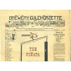   Brewery Gulch Gazette Bisbee Arizona 1969 Christmas 