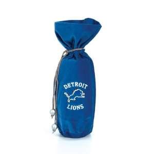 Pack of 3 NFL Detroit Lions Velvet Wine Drawstring Bags 14  