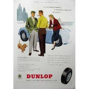   Cigarettes Advertisement C1957 Dunlop Car Tyres