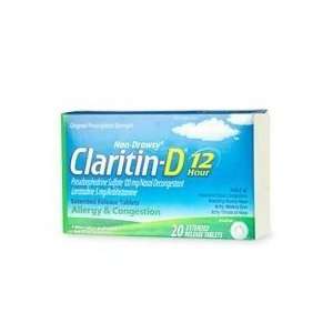  Claritin xClaritin D 12 Hours Tabs 20S Health & Personal 