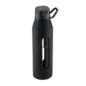  NEW Glass Water Bottle 20oz Black   13010