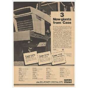  1972 Case 1370 Tractor New Giant Michigan Dealers Print Ad 