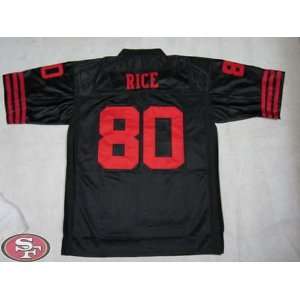 San Francisco 49ers #80 Jerry Rice Throwback Jersey Authentic Football 