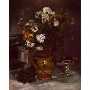   in a Vase and a Glass of Champagne Pierre Augus