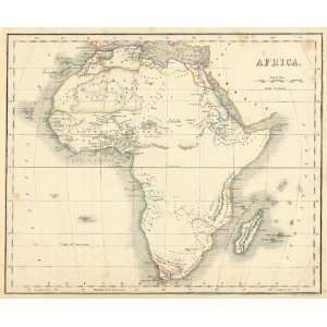  Whyte 1840 Antique Map of Africa