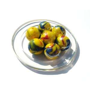 2 Larges Marbles   Marble CANARIS   Glass Marble diameter 