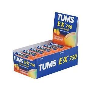  Tums E X 750 Extra Strength Antacid Tablets Assorted Fruit 