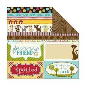  Bella Blvd Tail Waggers & Cat Naps Double Sided Cardstock 