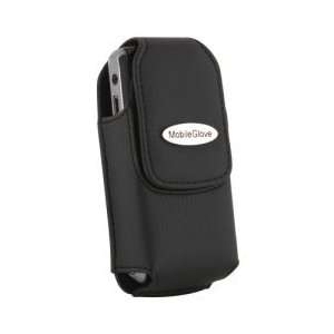  Mobile Glove Luxus Black leather vertical case for Cell 