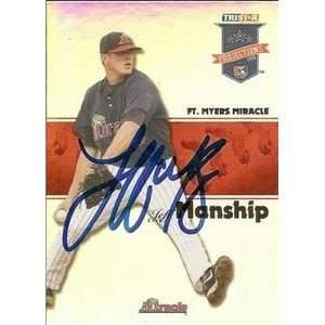  Jeff Manship Signed 2008 TriStar Projections Card Twins 
