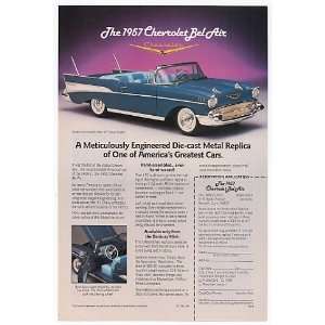  1989 Danbury Mint 1957 Chevy Bel Air Print Ad (9783)