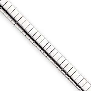  7.25in Rhodium Plated 6mm Omega Bracelet Kelly Waters 