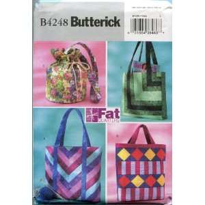   Butterick Sewing Pattern B4248 Fat Quarter Bags Arts, Crafts & Sewing