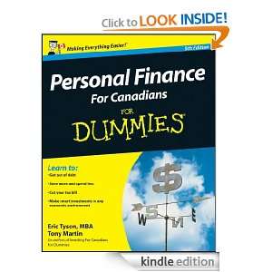 Personal Finance For Canadians For Dummies Eric Tyson, Tony Martin 
