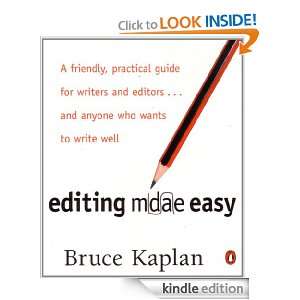 Editing Made Easy Bruce Kaplan  Kindle Store